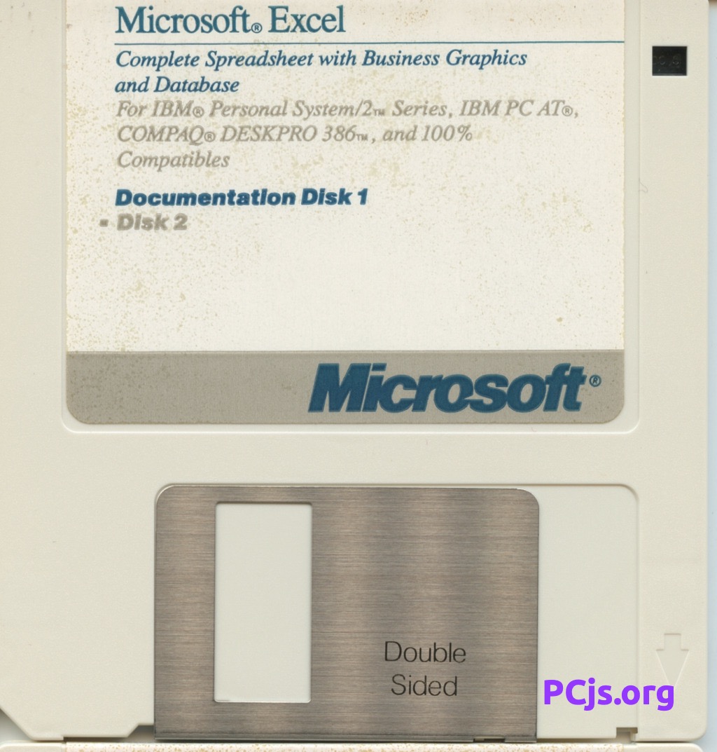 MS Excel 2.0 (720K Disk 2)