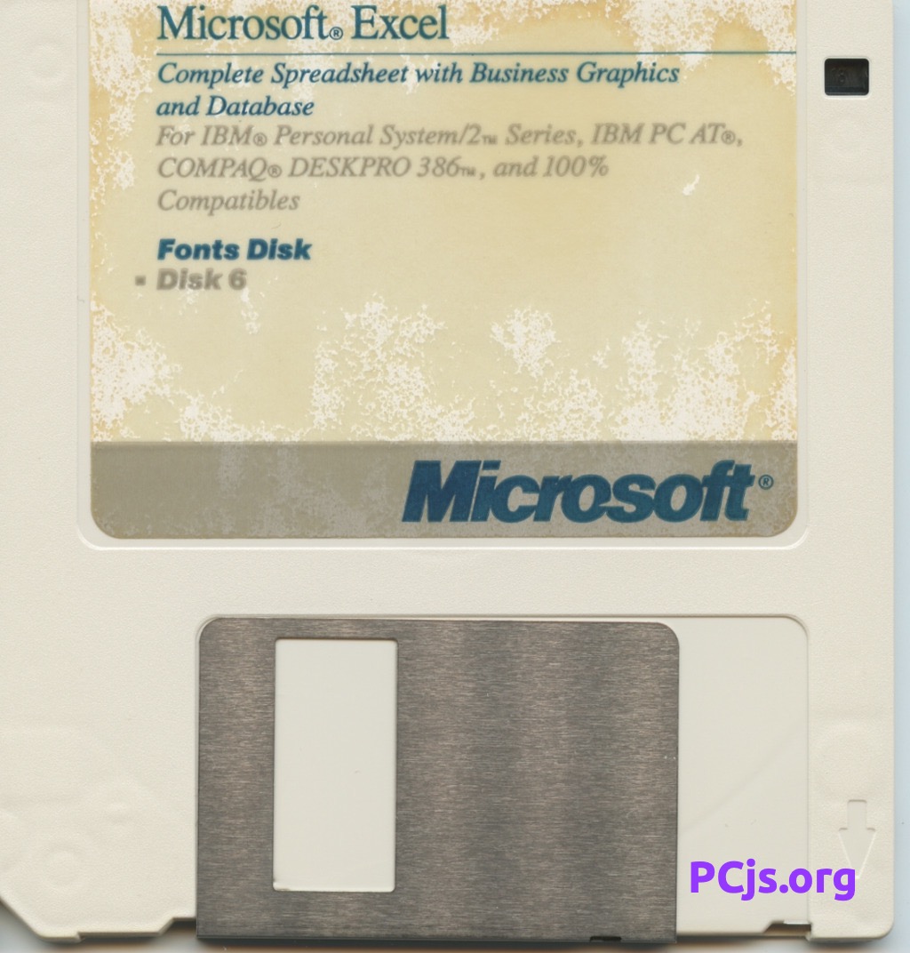 MS Excel 2.0 (720K Disk 6)