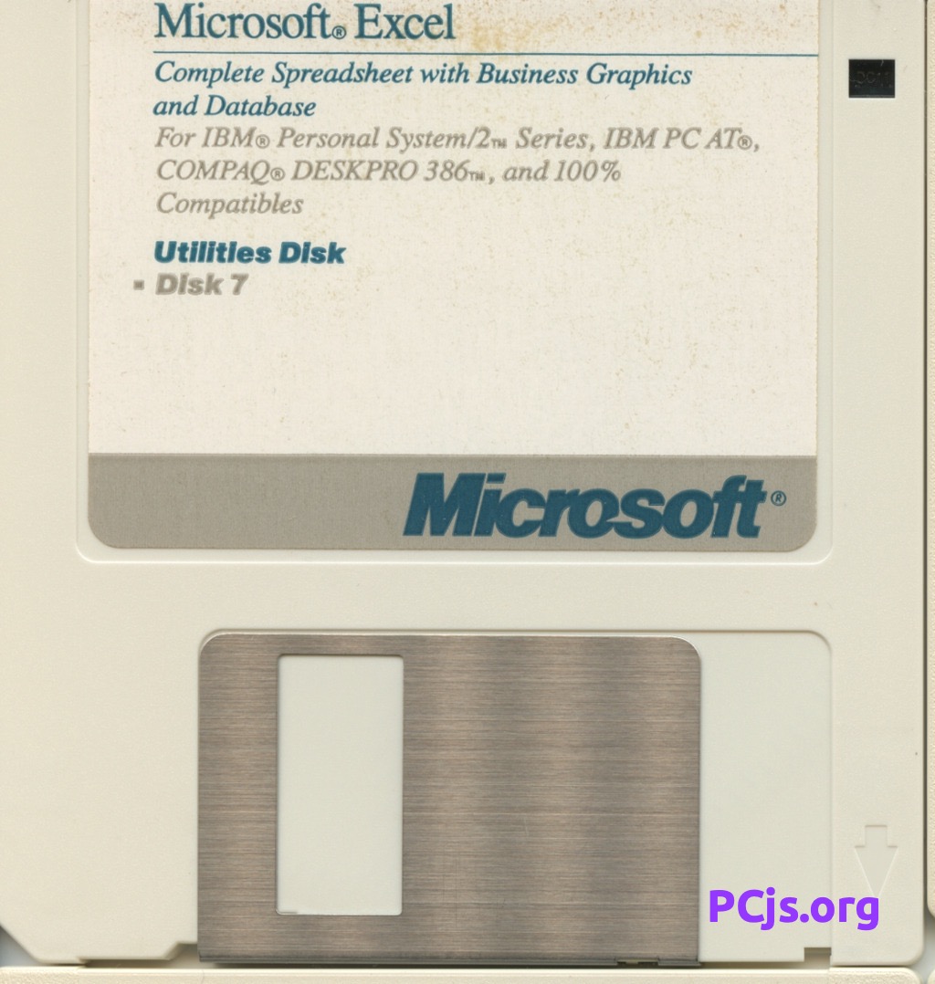 MS Excel 2.0 (720K Disk 7)