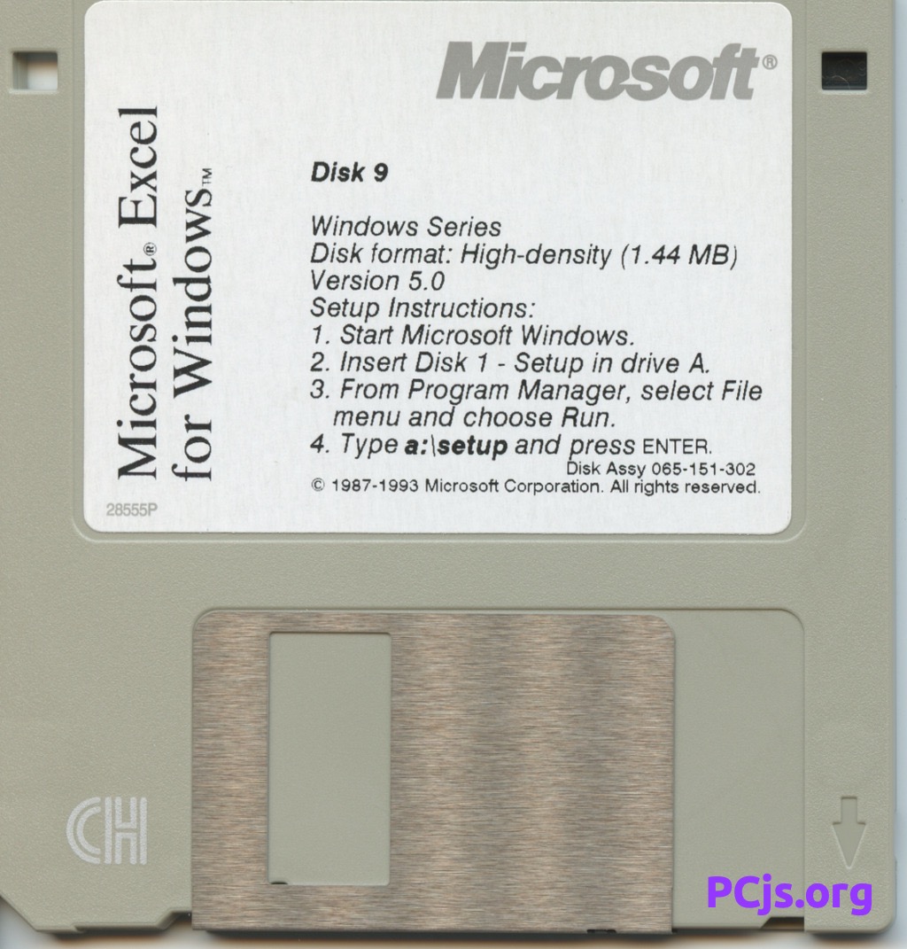 MS Excel 5.0a (Disk 9)