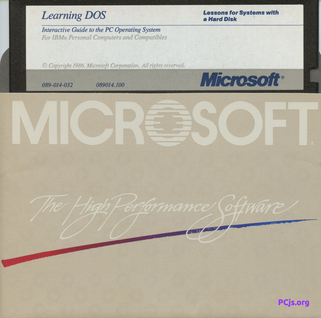 Learning MS-DOS 1.01 (Disk #1)