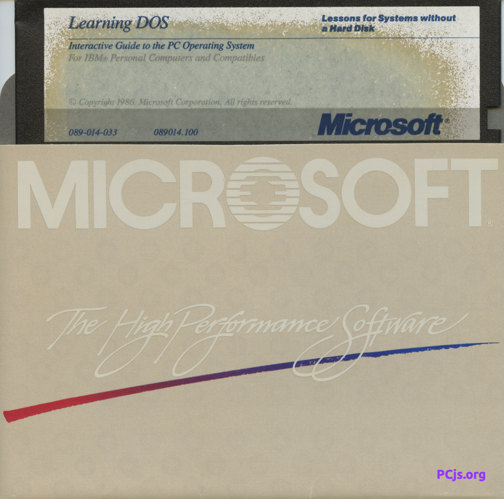 Learning MS-DOS 1.01 (Disk #2)