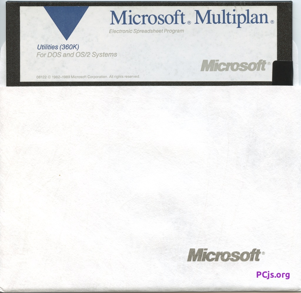 MS Multiplan 4.20 (UTILITIES)