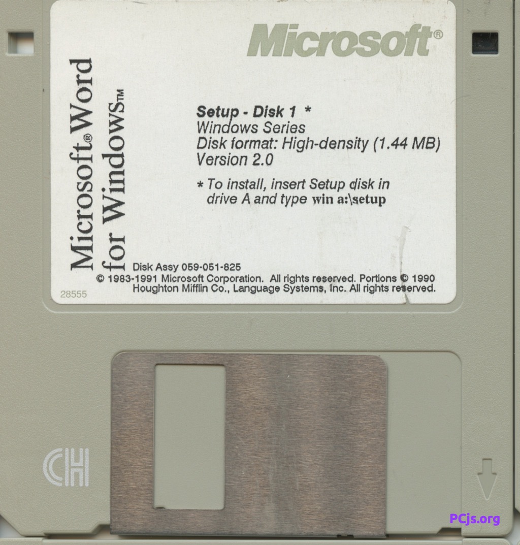Word for Windows 2.0c (Disk 1)