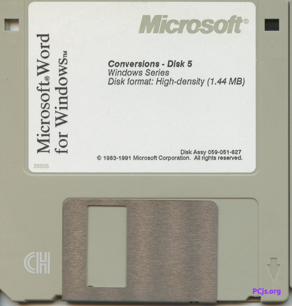 Word for Windows 2.0c (Disk 5)