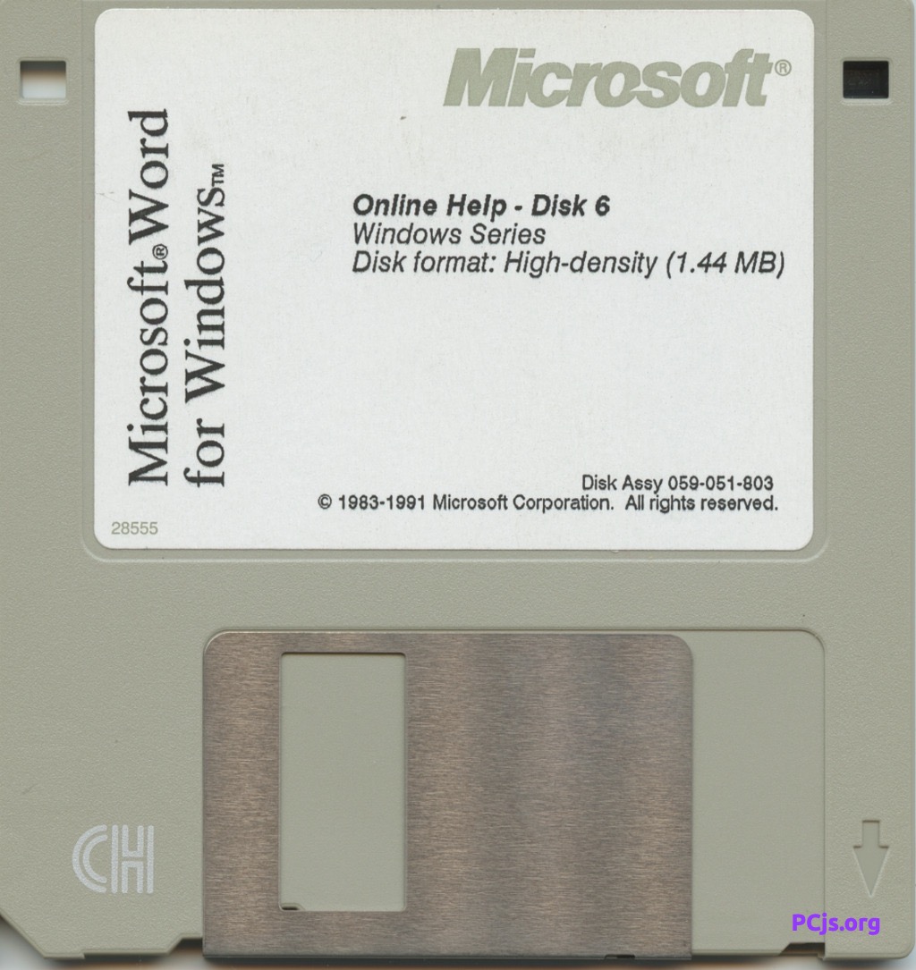 Word for Windows 2.0c (Disk 6)