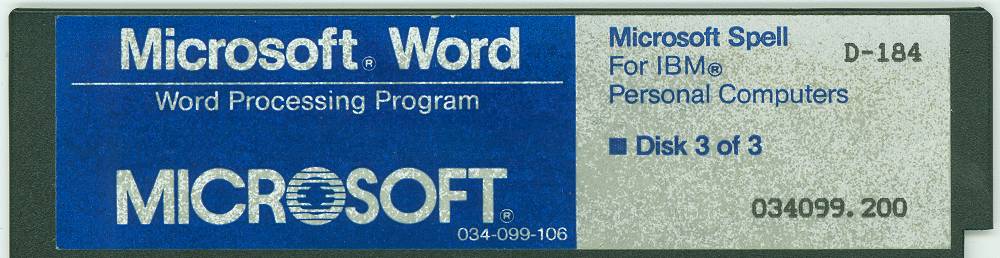 MS Word 2.00 (Disk 3)