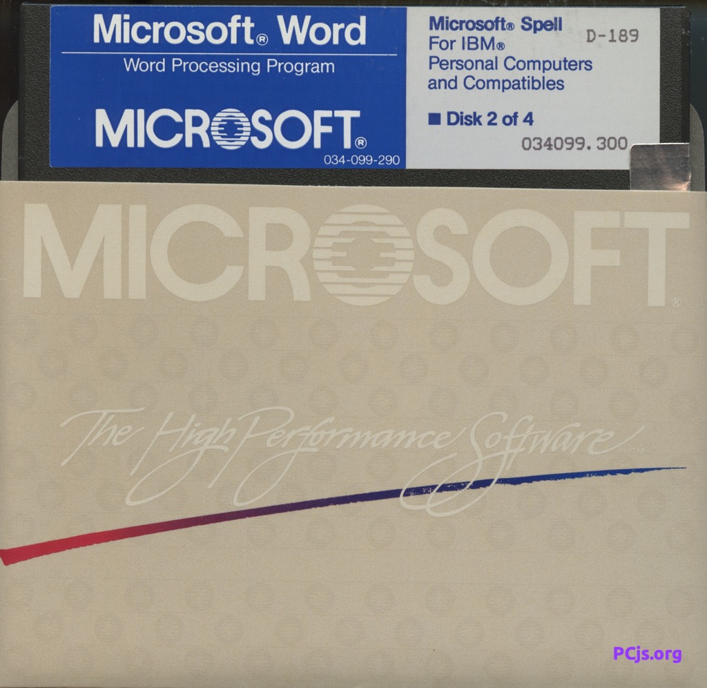 MS Word 3.00 (Disk 2)