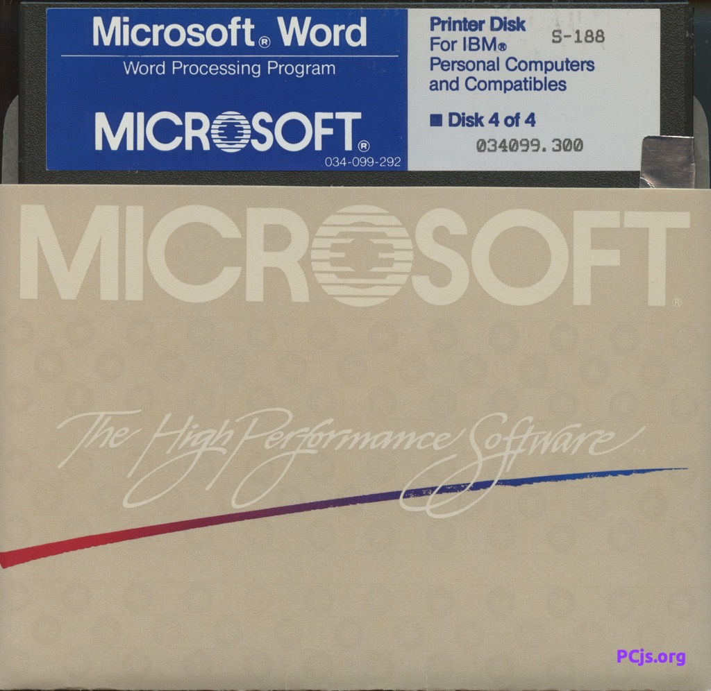 MS Word 3.00 (Disk 4)