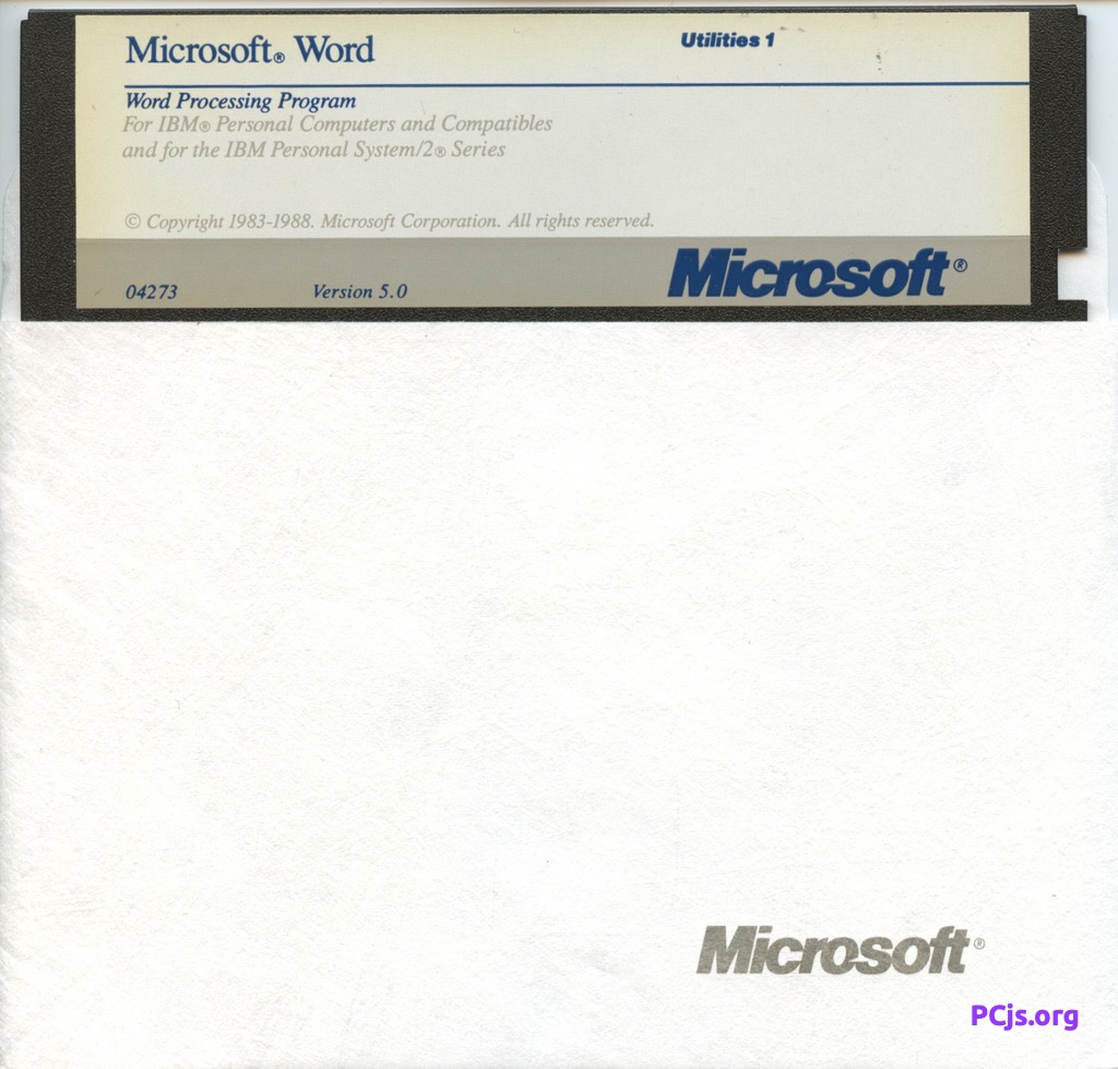 MS Word 5.00 (Utilities 1)