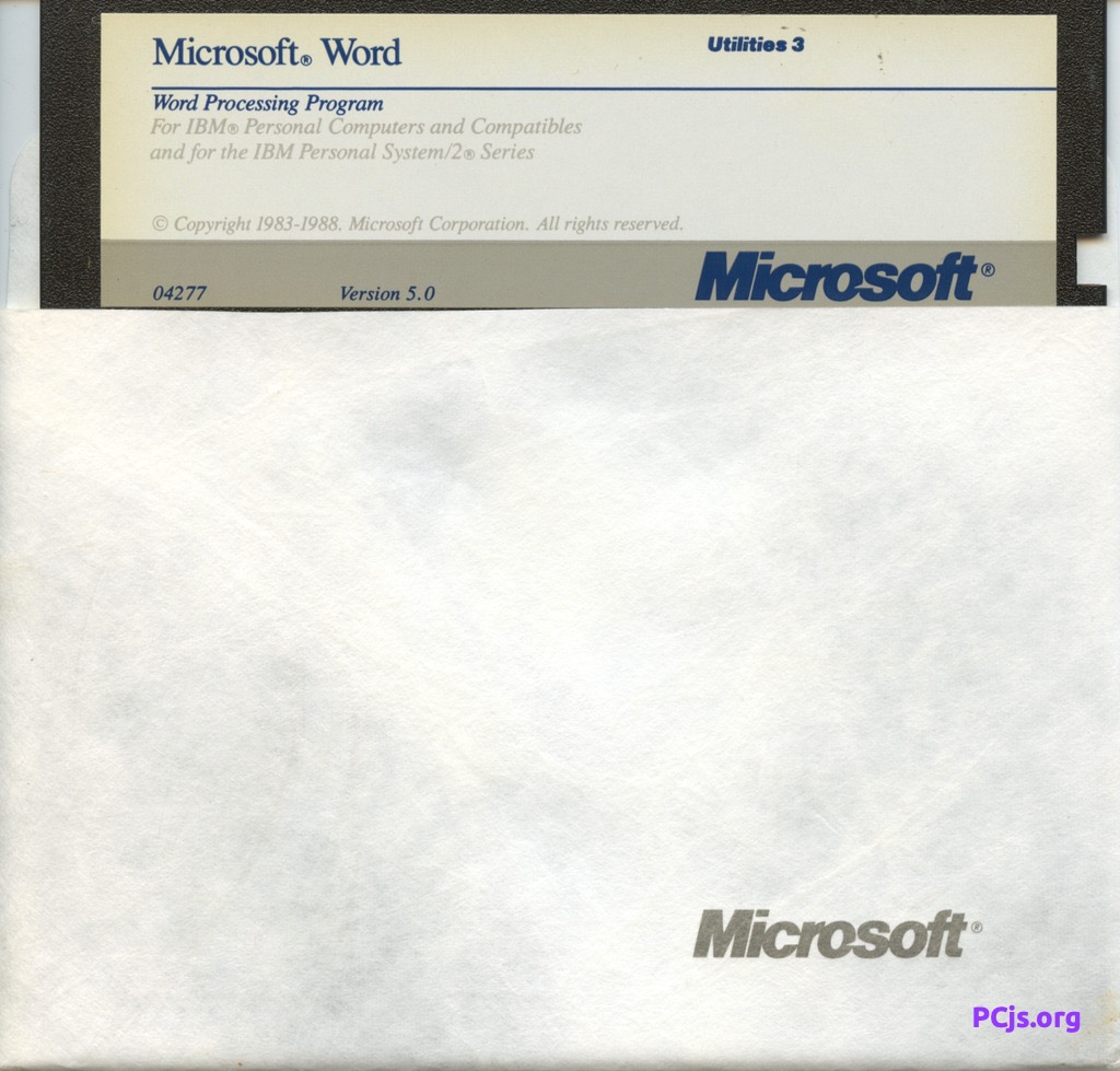 MS Word 5.00 (Utilities 3)