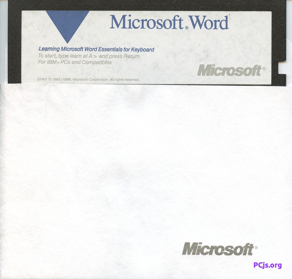 MS Word 5.0A (Learning Kbd)