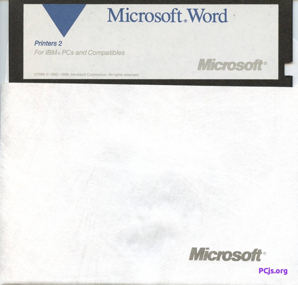 MS Word 5.0A (Printers 2)