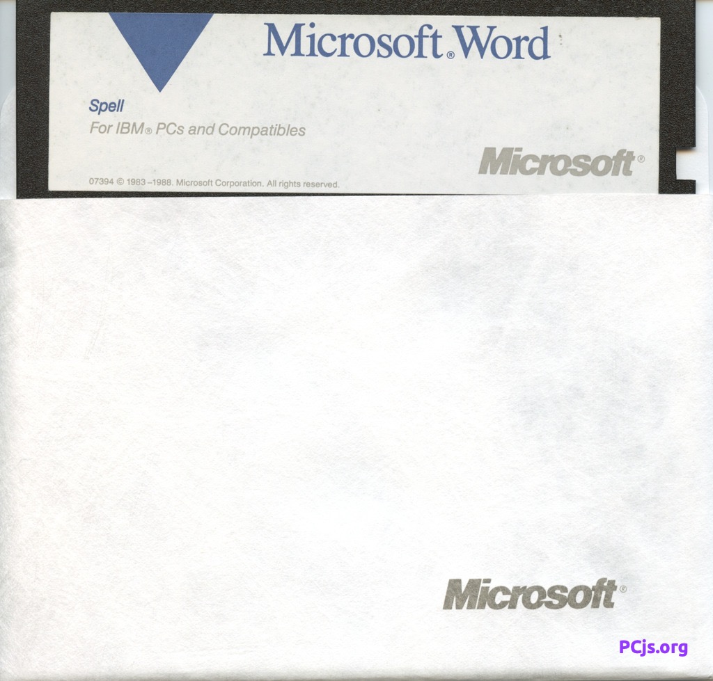 MS Word 5.0A (Spell)