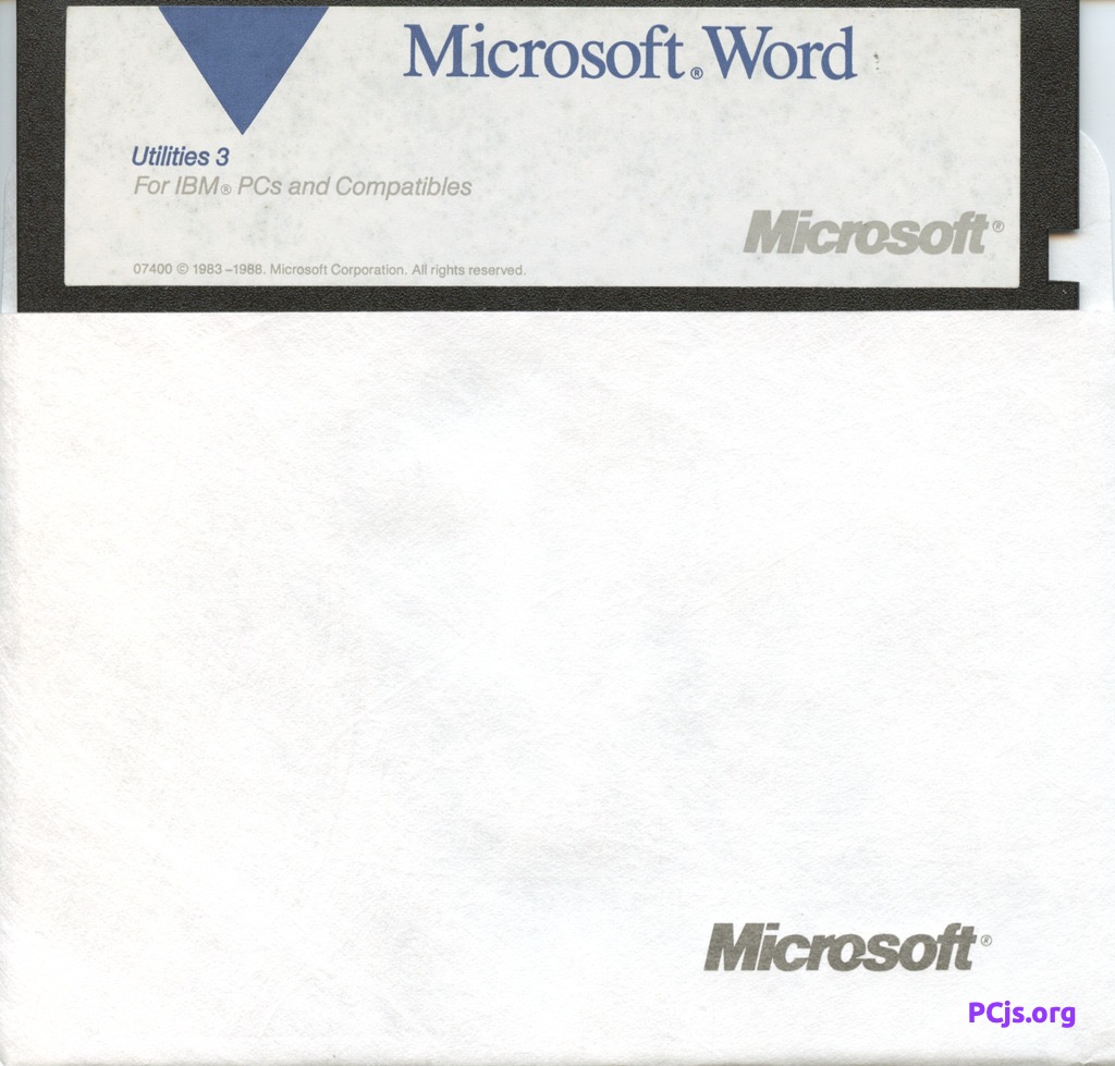MS Word 5.0A (Utilities 3)