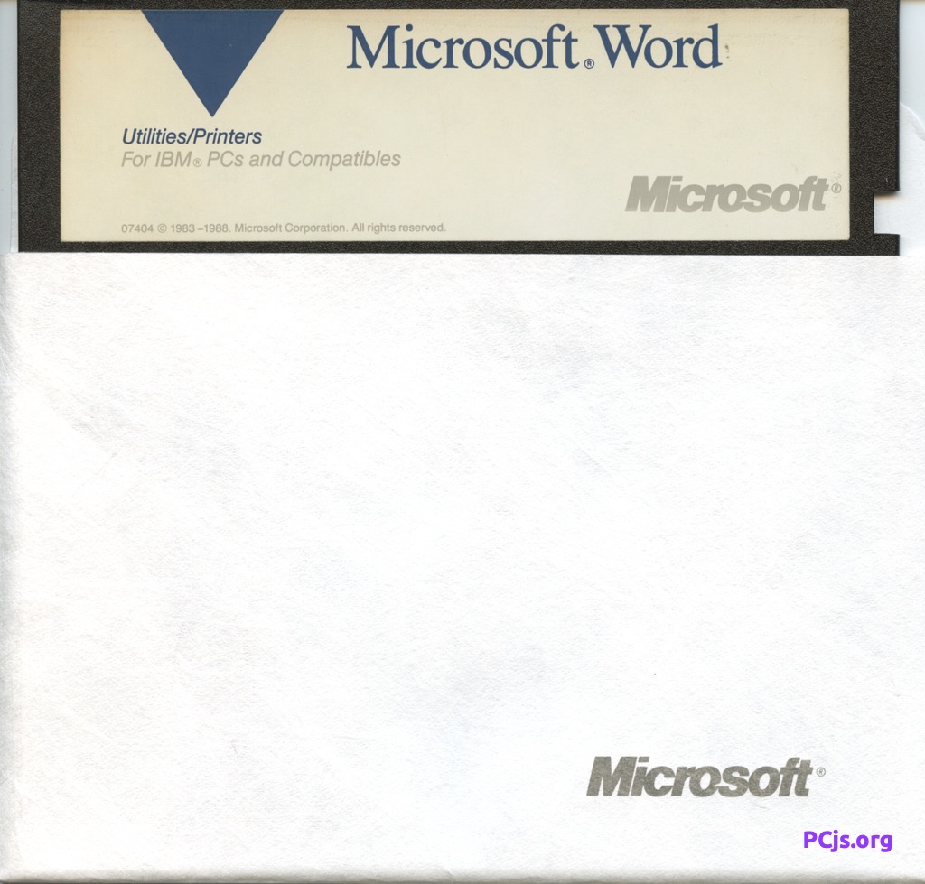 MS Word 5.0A (Utilities/Print)