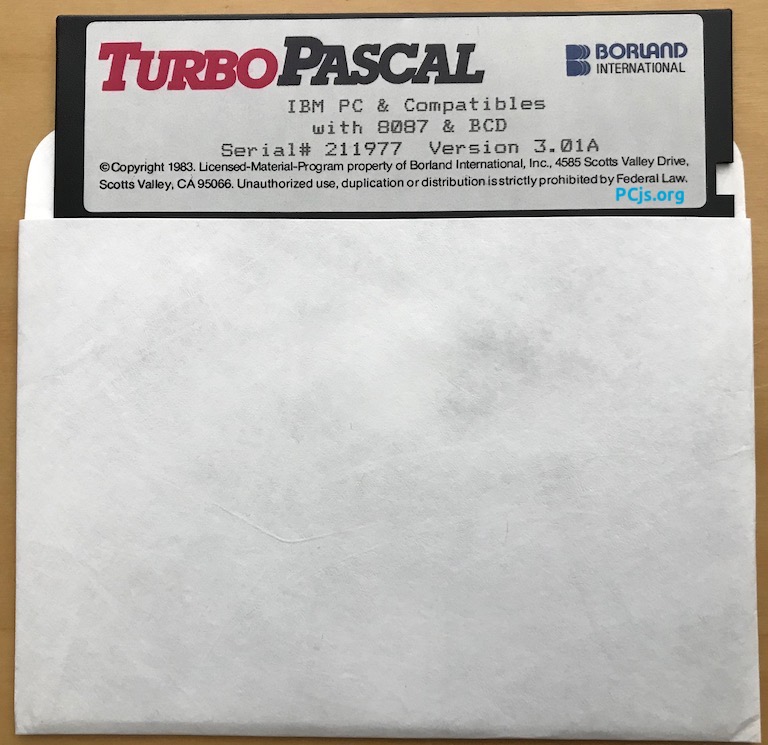 Borland Turbo Pascal 3.01A