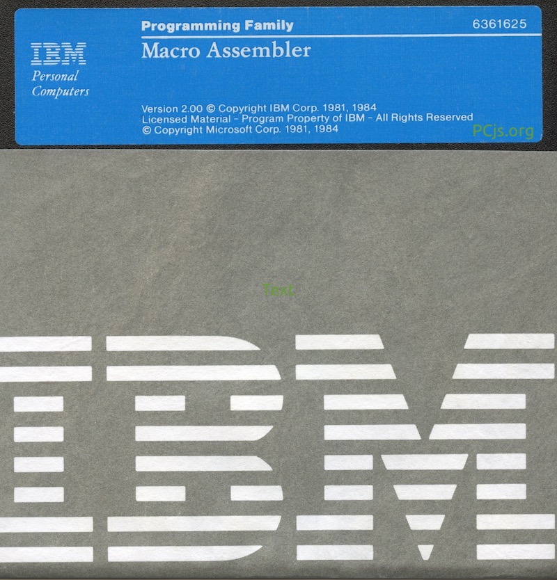 IBM Macro Assembler 2.00