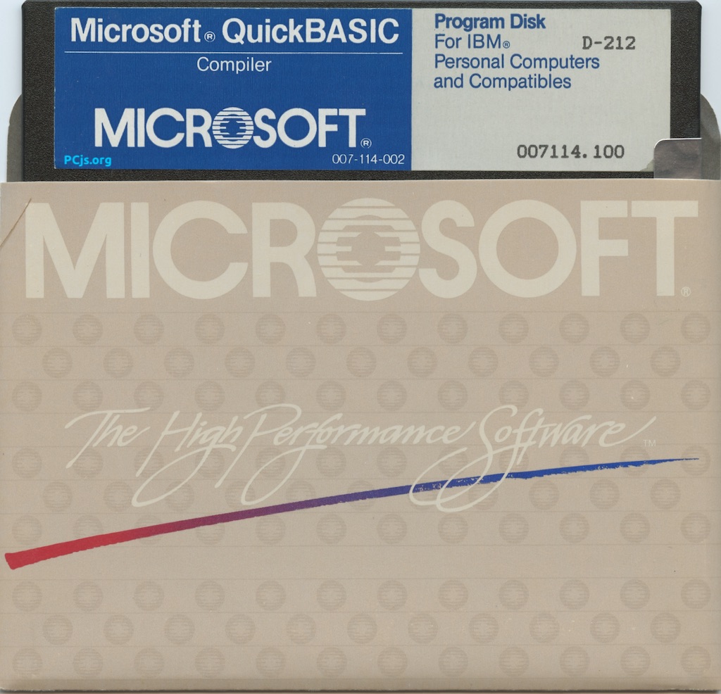 MS QuickBASIC 1.00