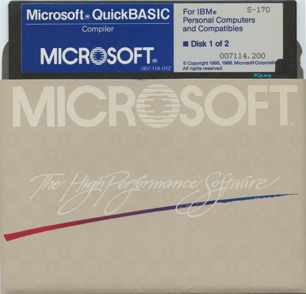 MS QuickBASIC 2.00 (Disk 1)