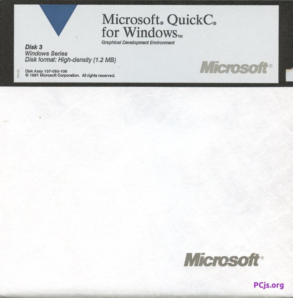 MS QuickC for Windows (3 of 5)