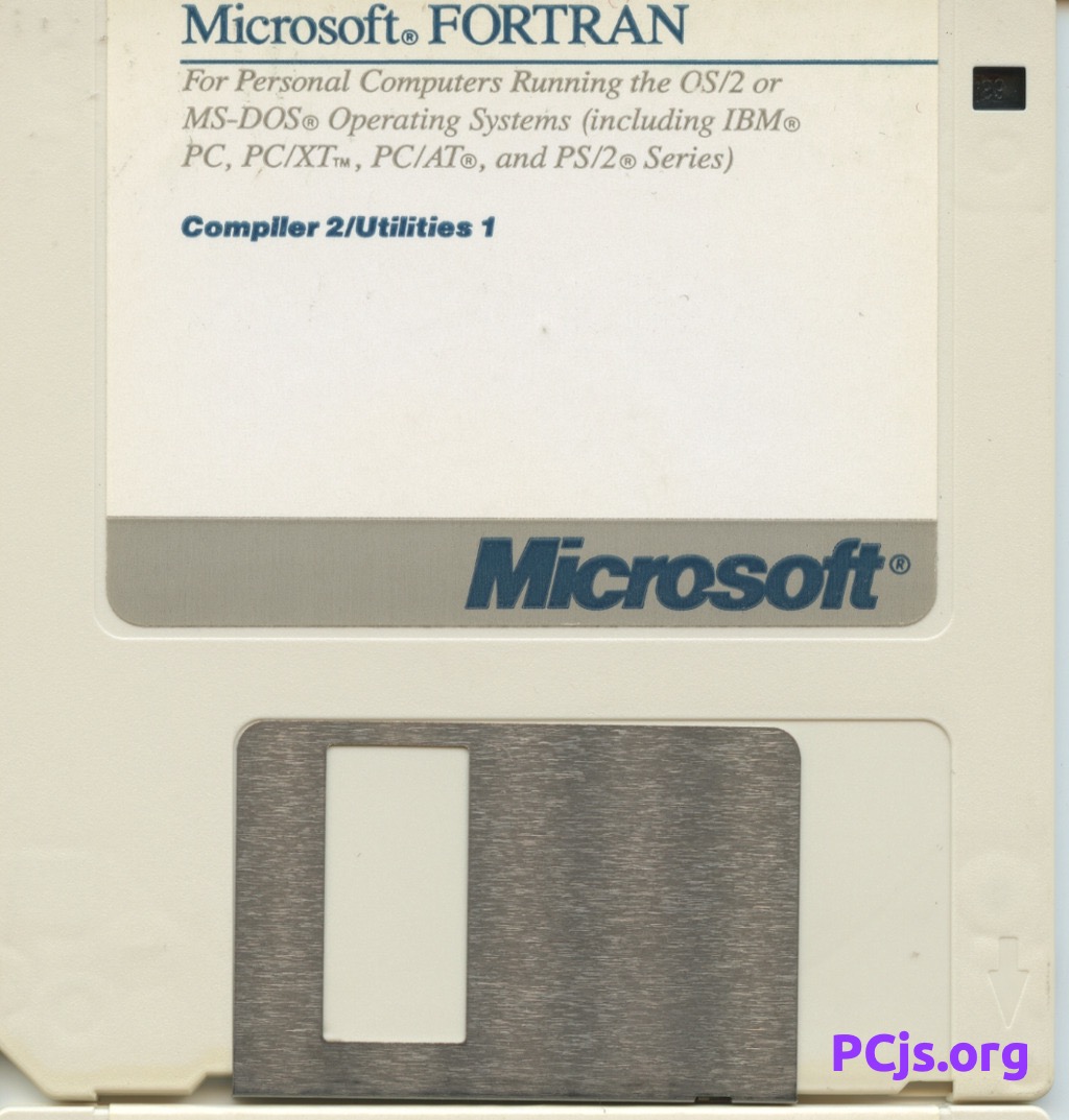 MS FORTRAN Compiler 5.00 (Disk 2)