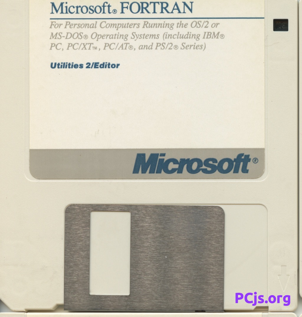 MS FORTRAN Compiler 5.00 (Disk 3)