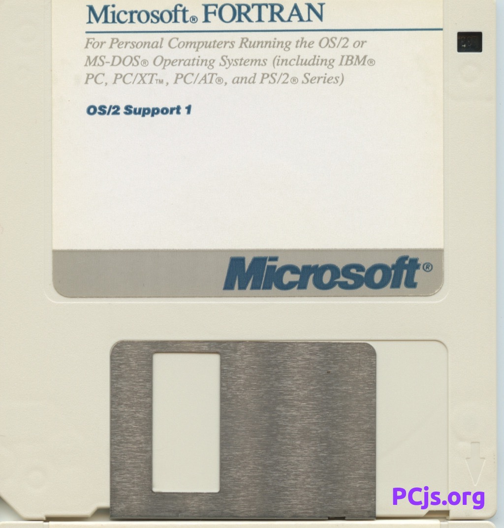 MS FORTRAN Compiler 5.00 (Disk 4)