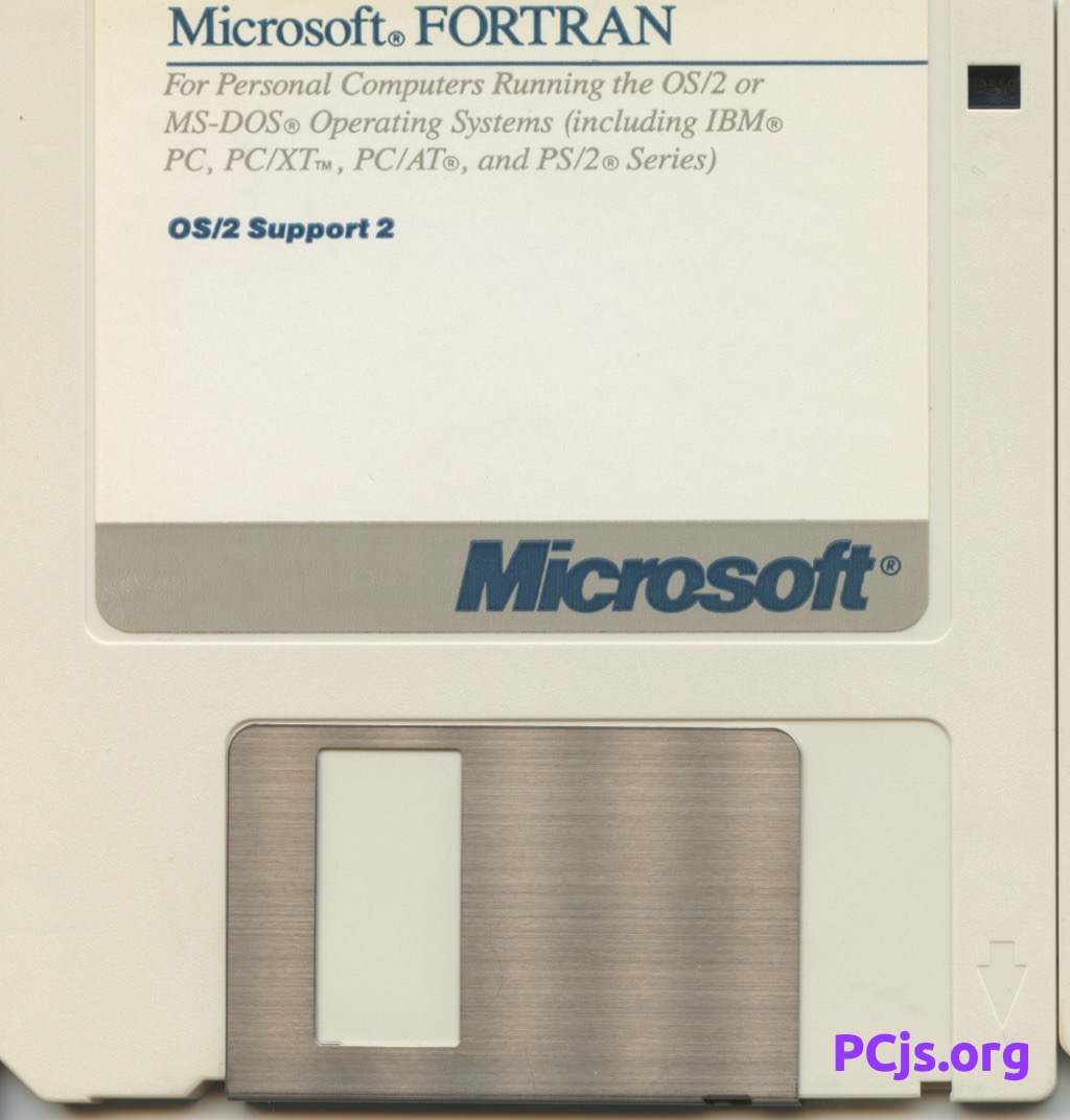 MS FORTRAN Compiler 5.00 (Disk 5)
