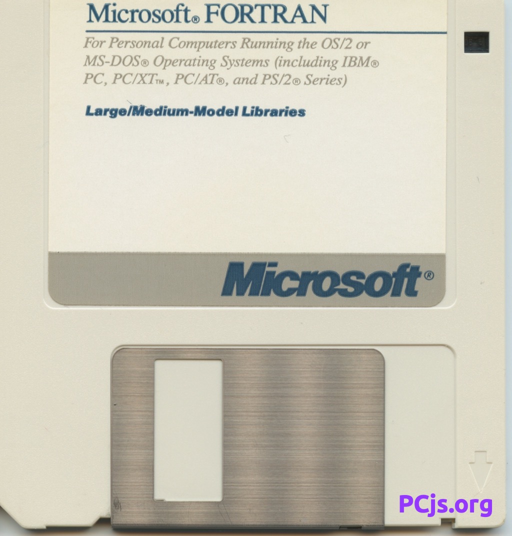 MS FORTRAN Compiler 5.00 (Disk 6)