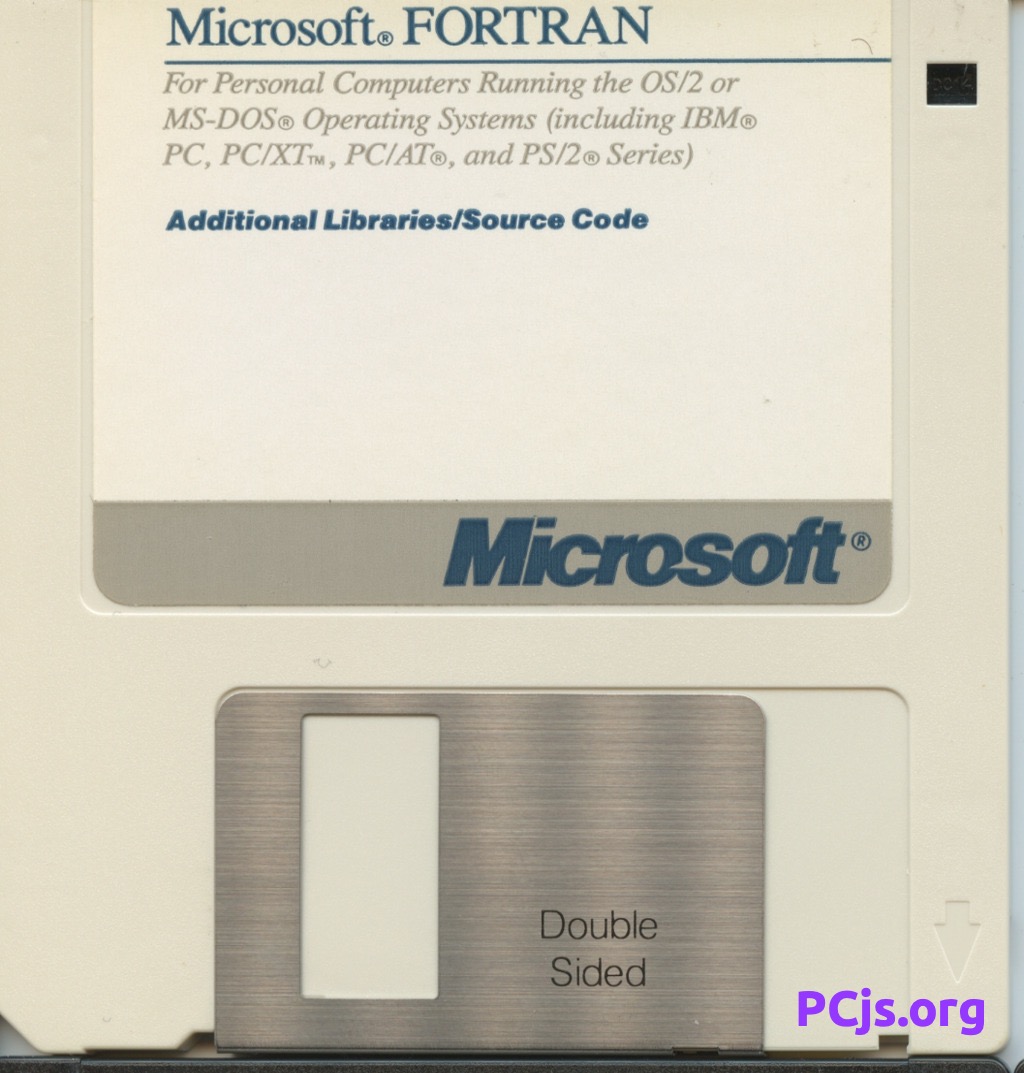 MS FORTRAN Compiler 5.00 (Disk 7)