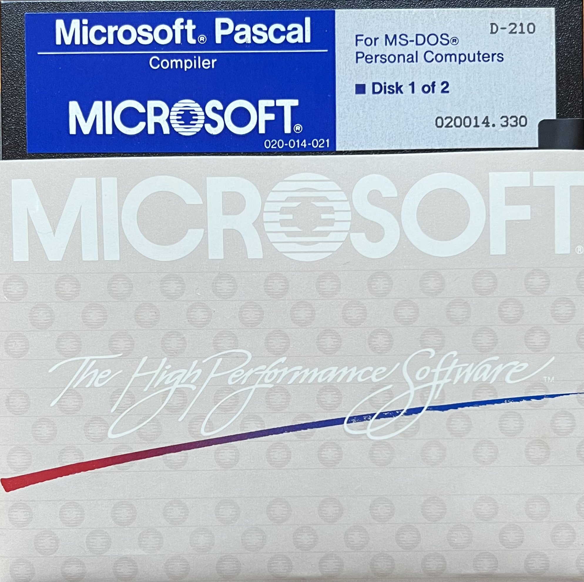 MS Pascal 3.30 (Disk 1)