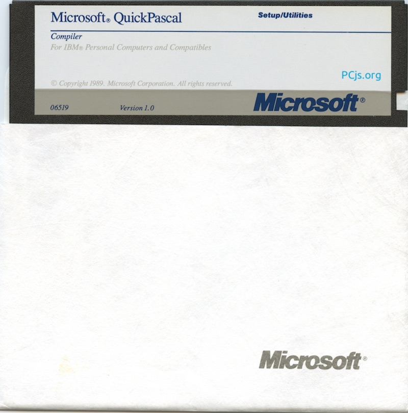 MS QuickPascal 1.00 (360K Disk 1)