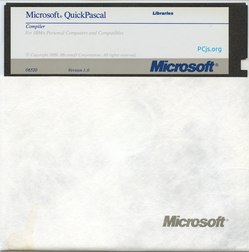 MS QuickPascal 1.00 (360K Disk 2)