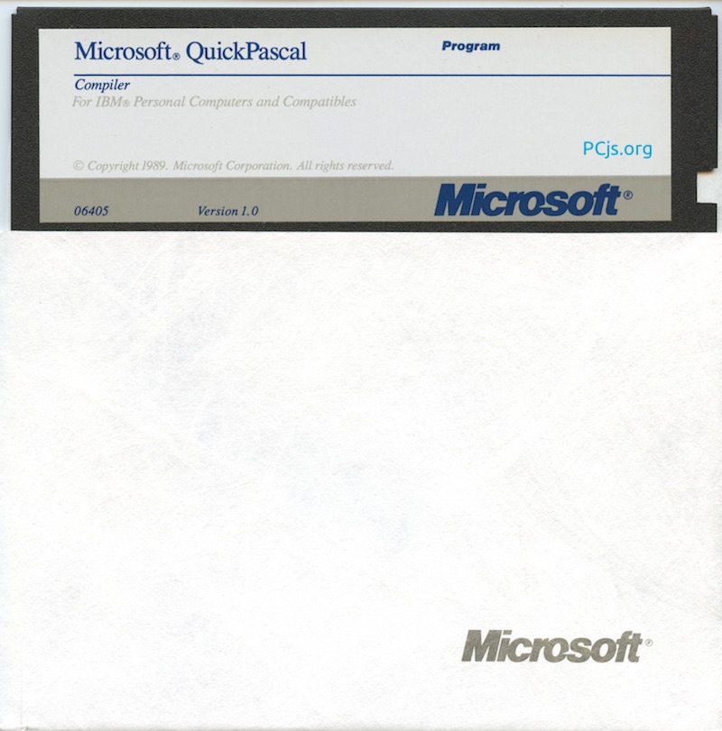 MS QuickPascal 1.00 (360K Disk 3)