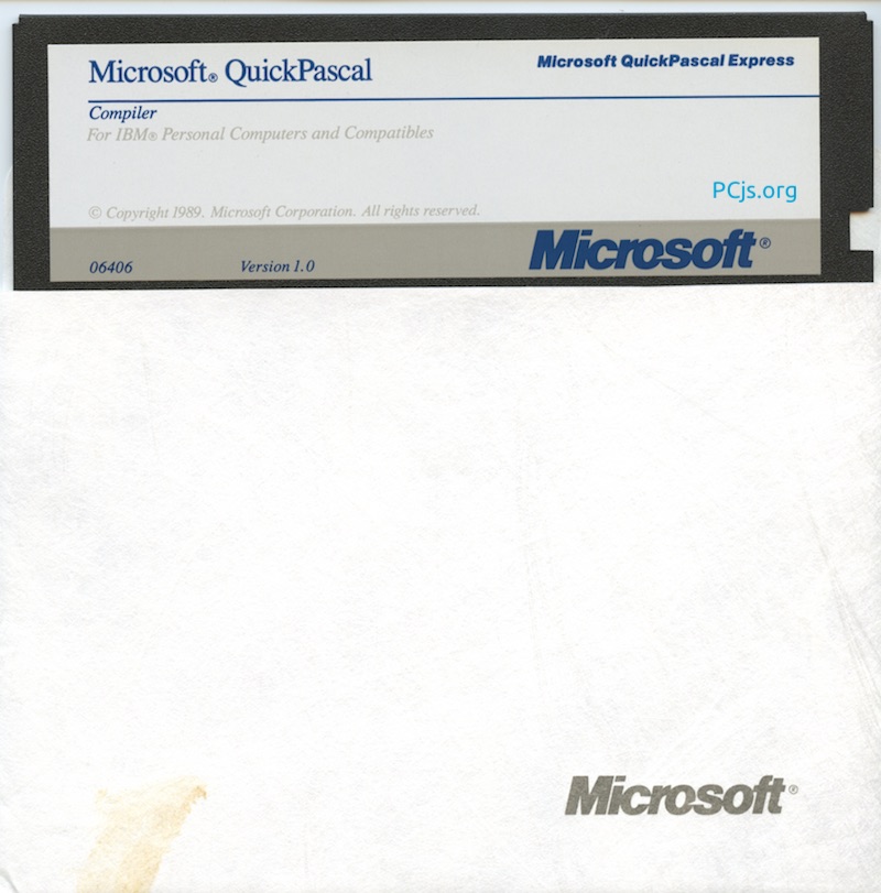 MS QuickPascal 1.00 (360K Disk 4)