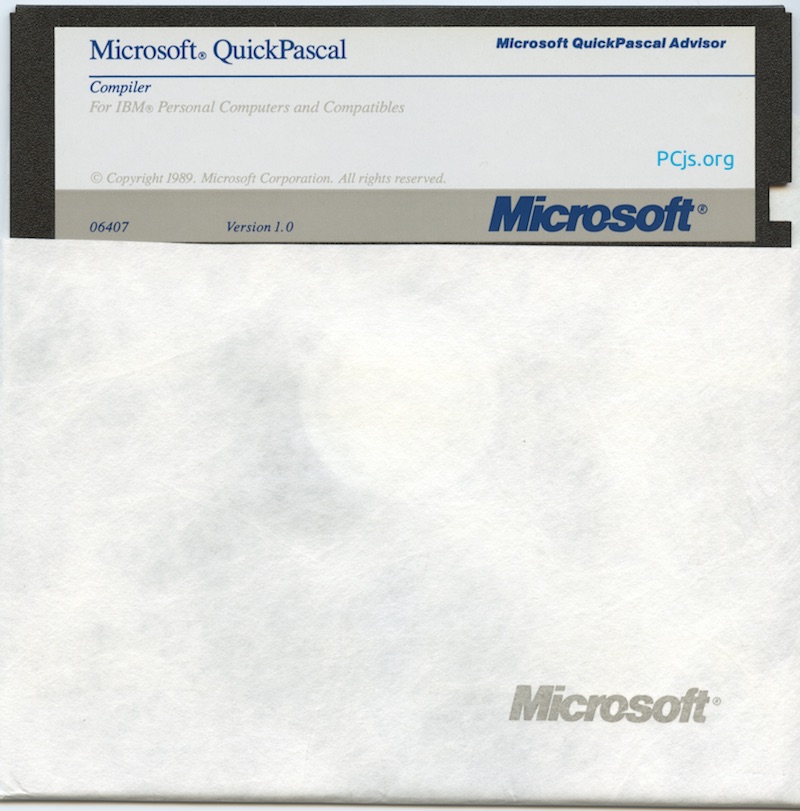 MS QuickPascal 1.00 (360K Disk 5)