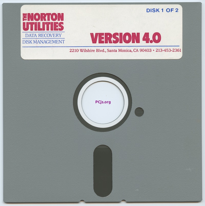 Norton Utilities 4.00 (1987-05-15 #1)